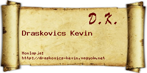 Draskovics Kevin névjegykártya